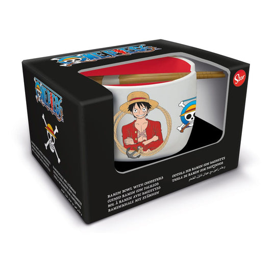 One Piece - Monkey D. Ruffy Ramen Schüssel mit Stäbchen 500ml
