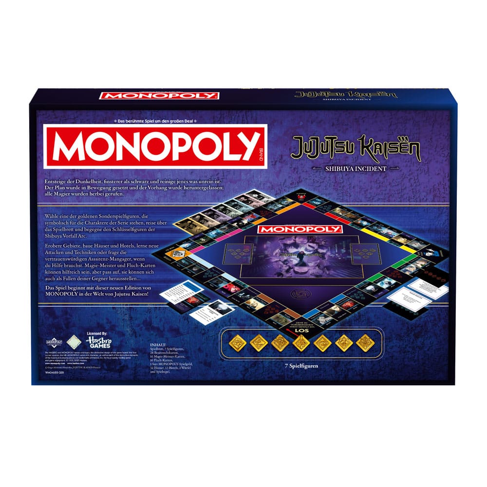 Jujutsu Kaisen - Jujutsu Kaisen Monopoly Brettspiel in Deutscher Version